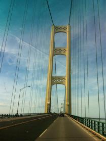 It snowed 15 minutes after we crossed into St. Ignace. 