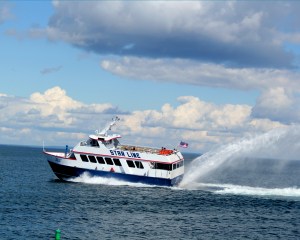 Star Line Ferry's Dramatic Rooster Tail